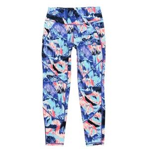 Sweaty Betty Power 7/8 Workout Leggings Size S Lava Print Activewear Gym Running